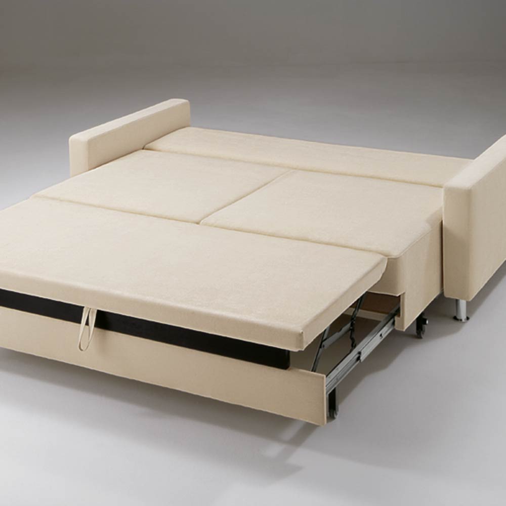 System-Schlafsofa in Stoff beige