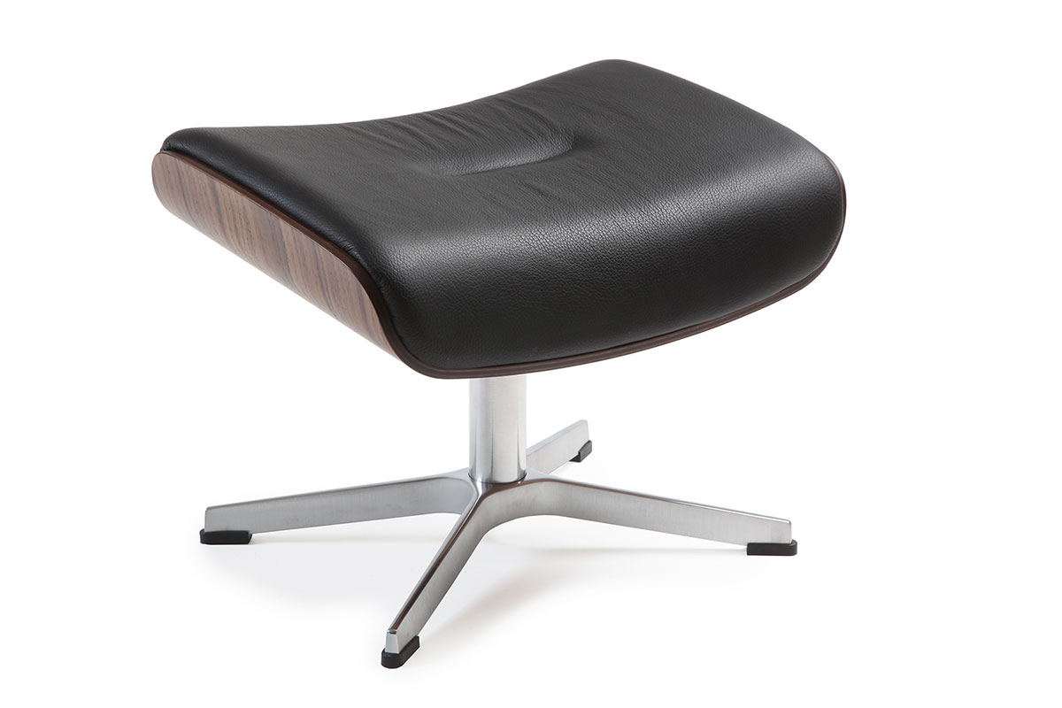 Hocker Timeout in Leder schwarz