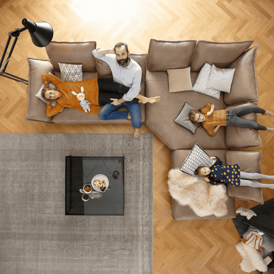 W.Schillig vielseitiges Familiensofa