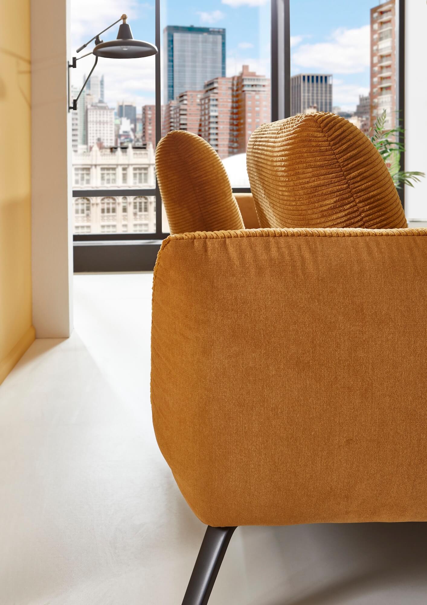 Polsterecke Stoff kurkuma