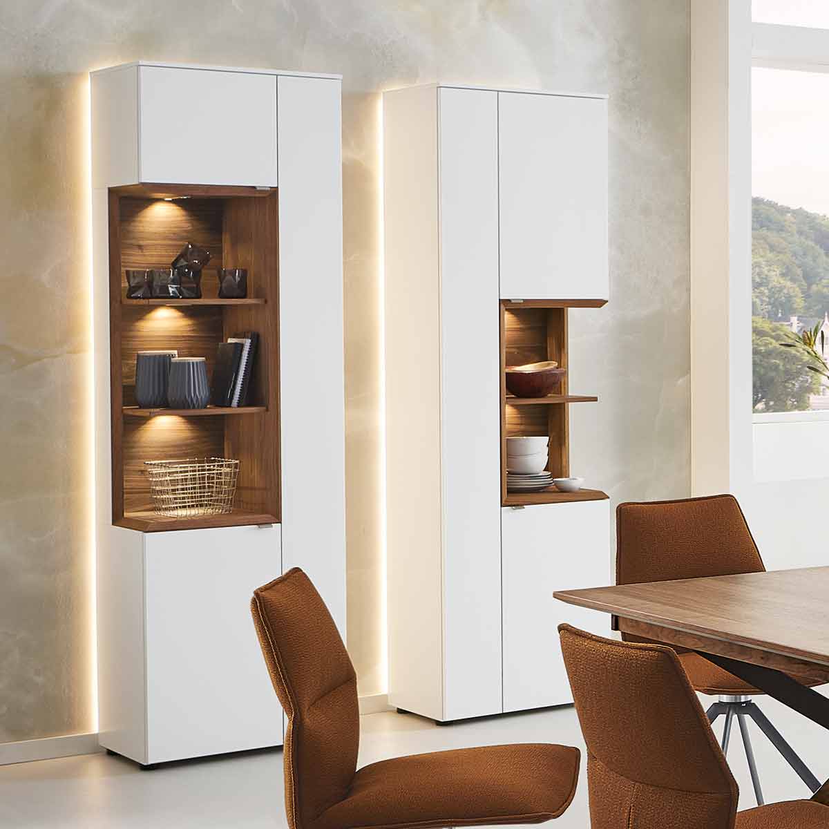 Vitrine Andiamo Home weiß lackiert