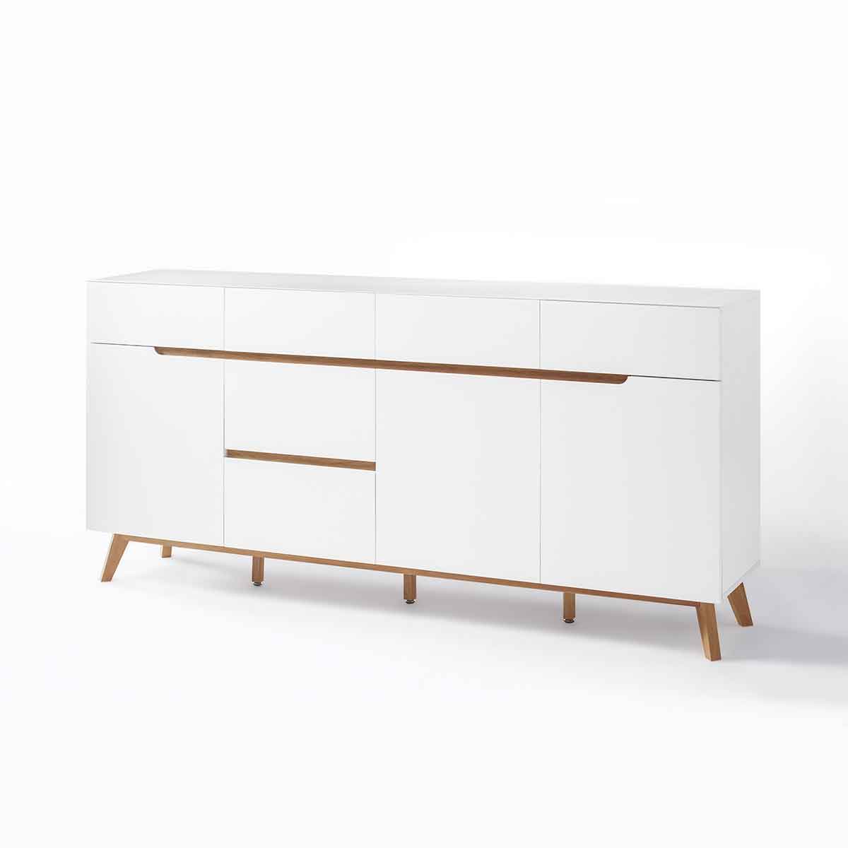 Sideboard in weiß matt, B 193 cm