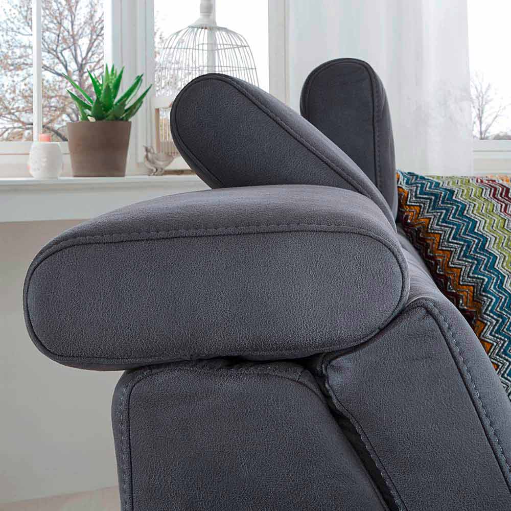 Polsterecke Aspen in Stoff grau