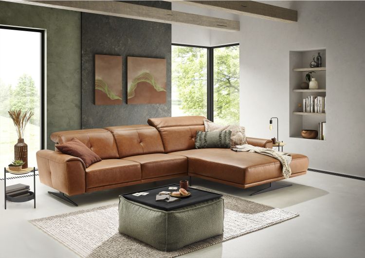 Ledersofa Sabia