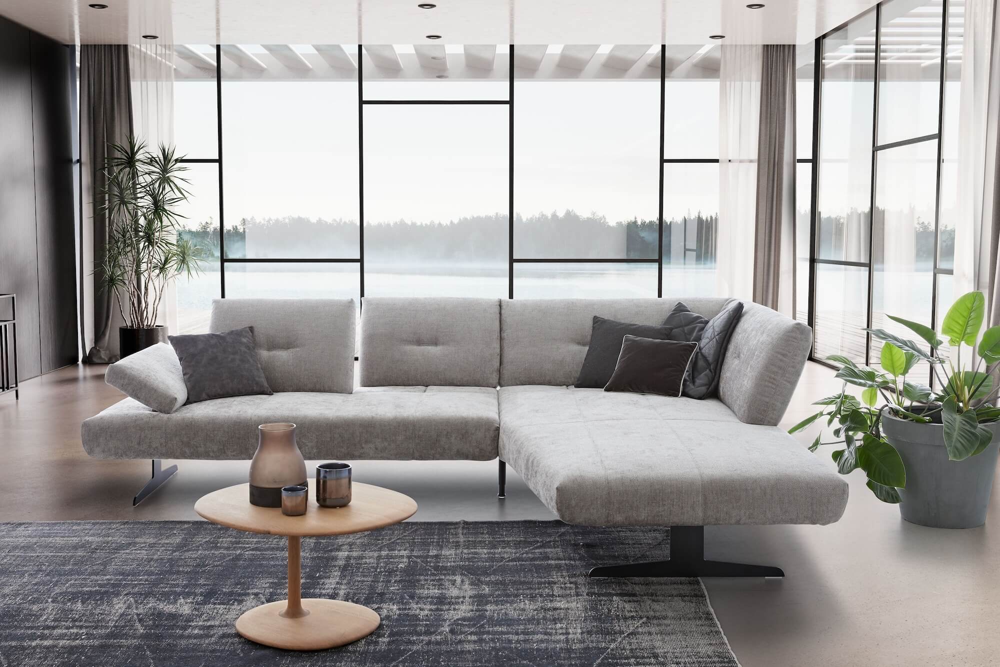 Polsterecke Chester grau