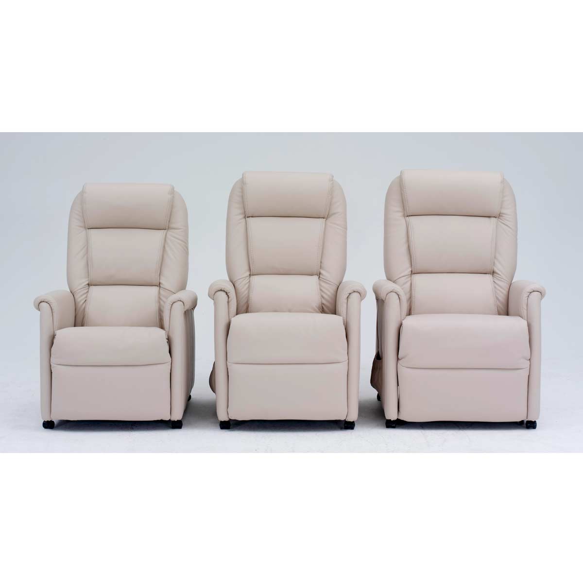 Sessel Leder beige groß