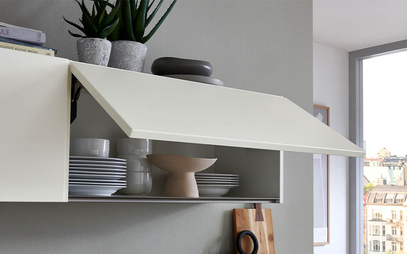 Nobilia moderne U-Küche Magnolia