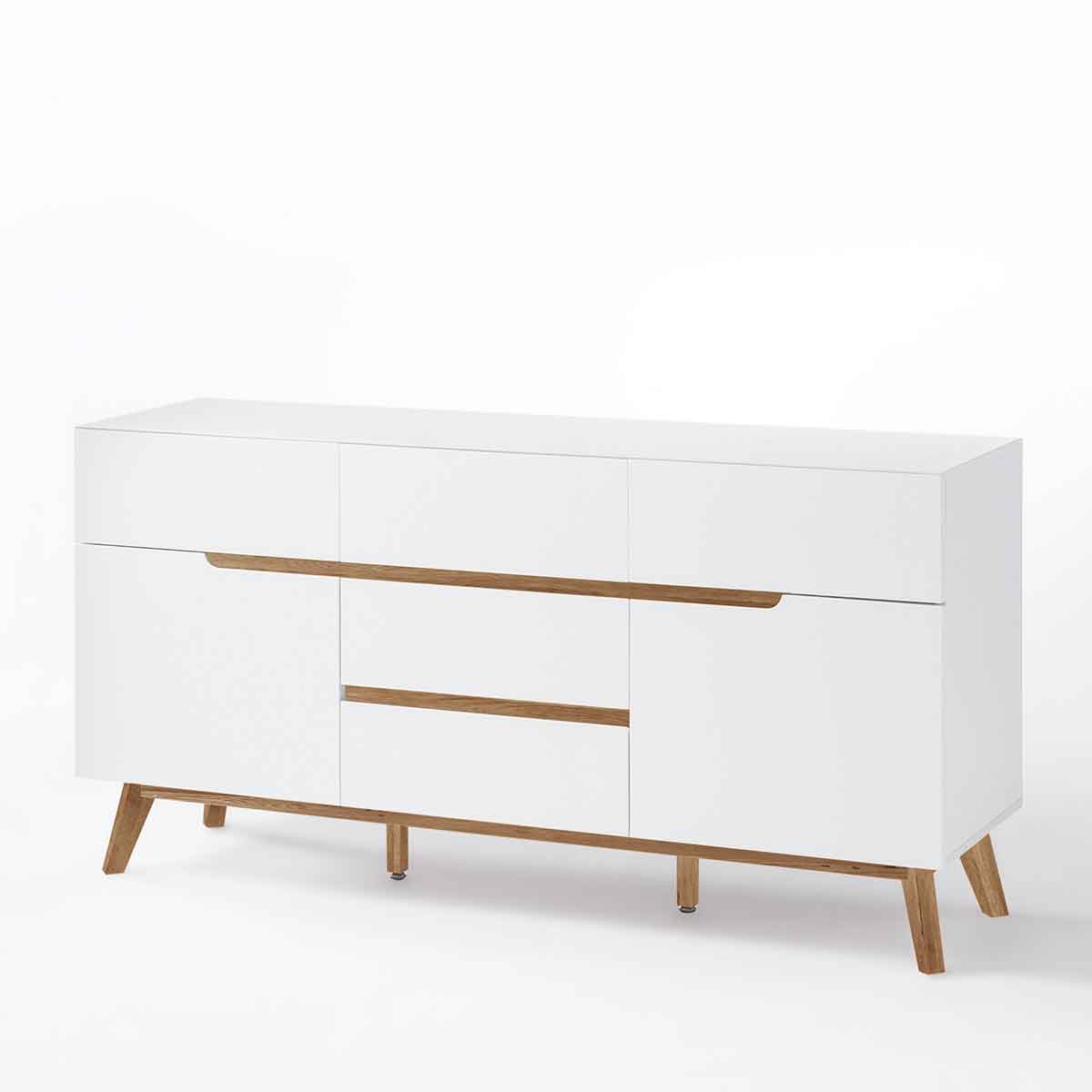 Kommode in weiß matt, B 145 cm