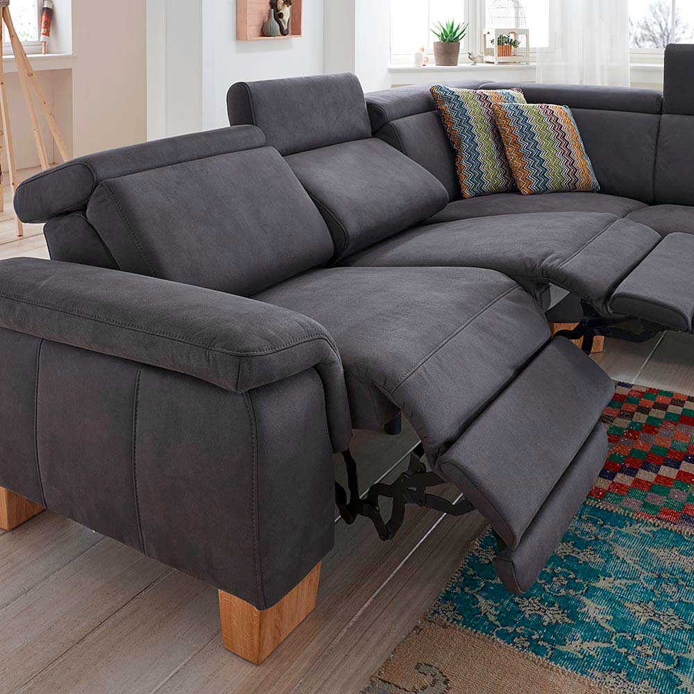Polsterecke Aspen in Stoff grau