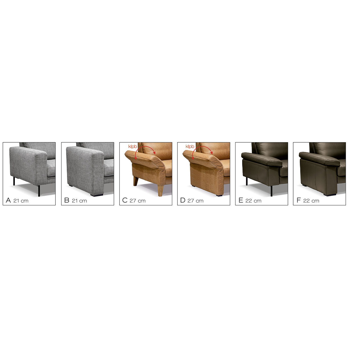 Sofa 2-Sitzer in Leder dunkelbraun