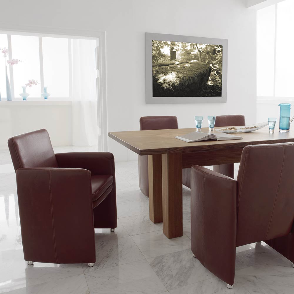 Sessel  Leder braun
