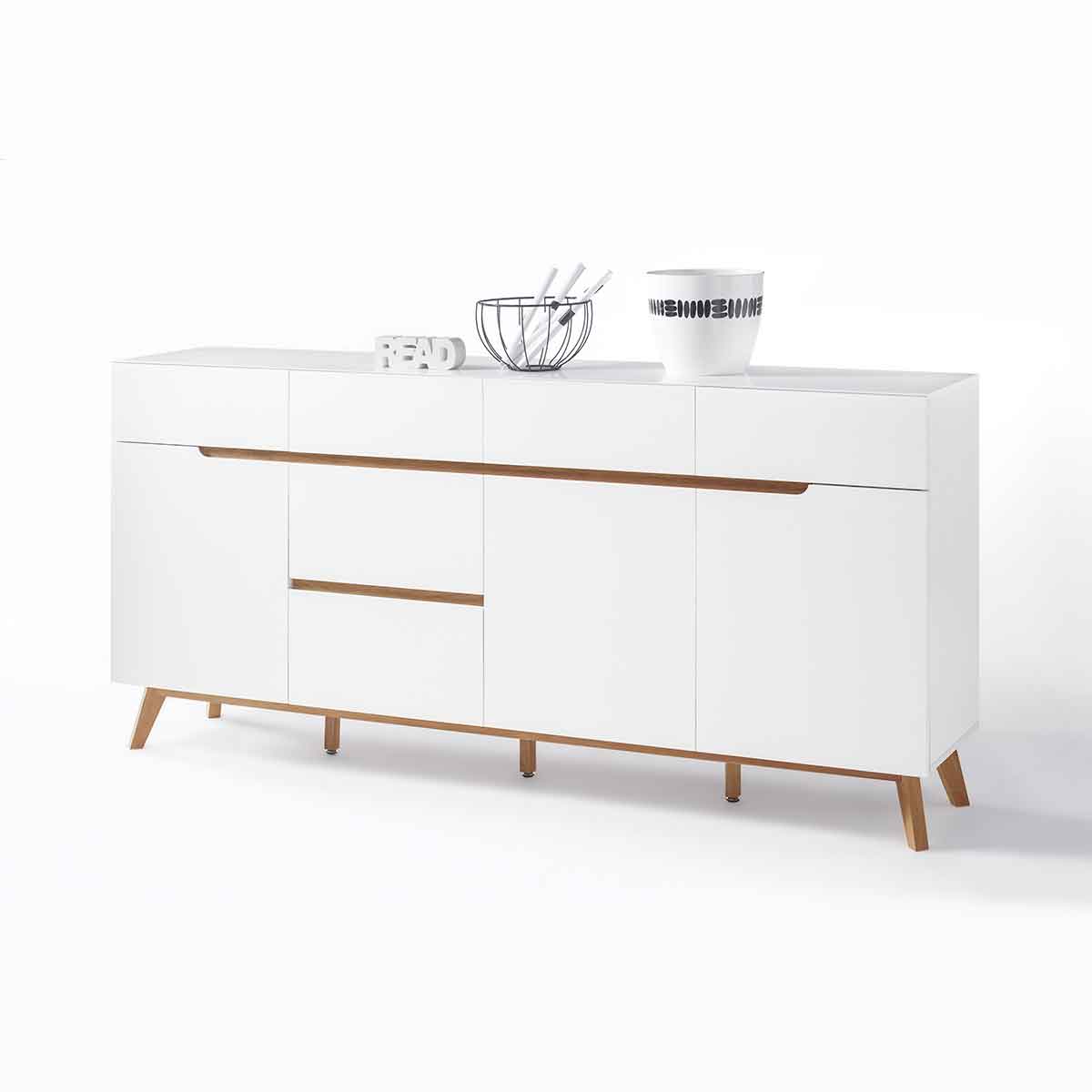 Sideboard in weiß matt, B 193 cm
