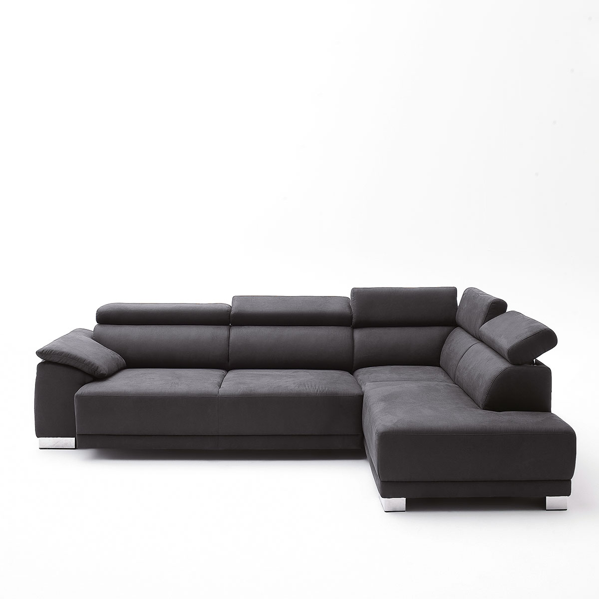 Polsterecke in Leder grau