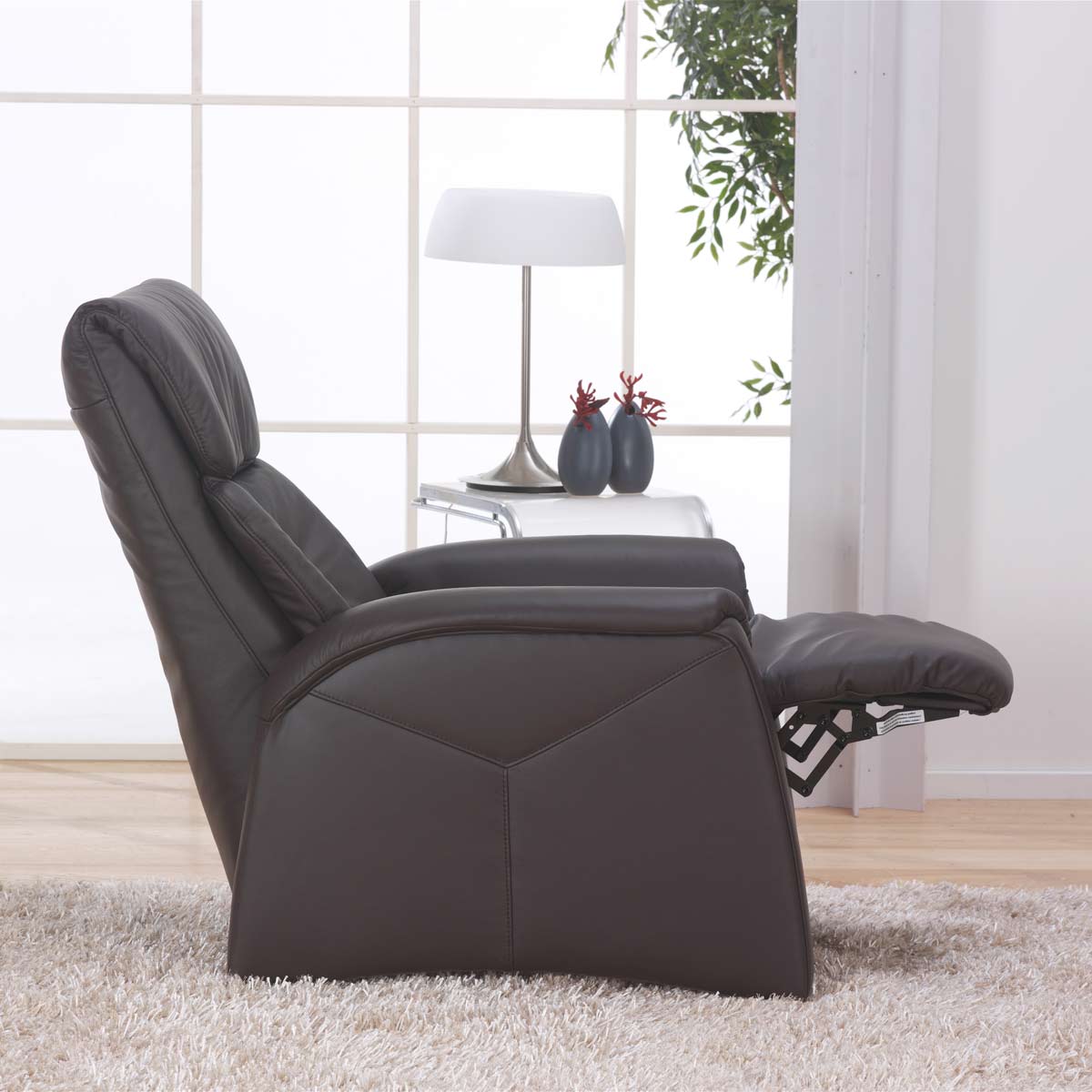 Sessel Leder schwarz