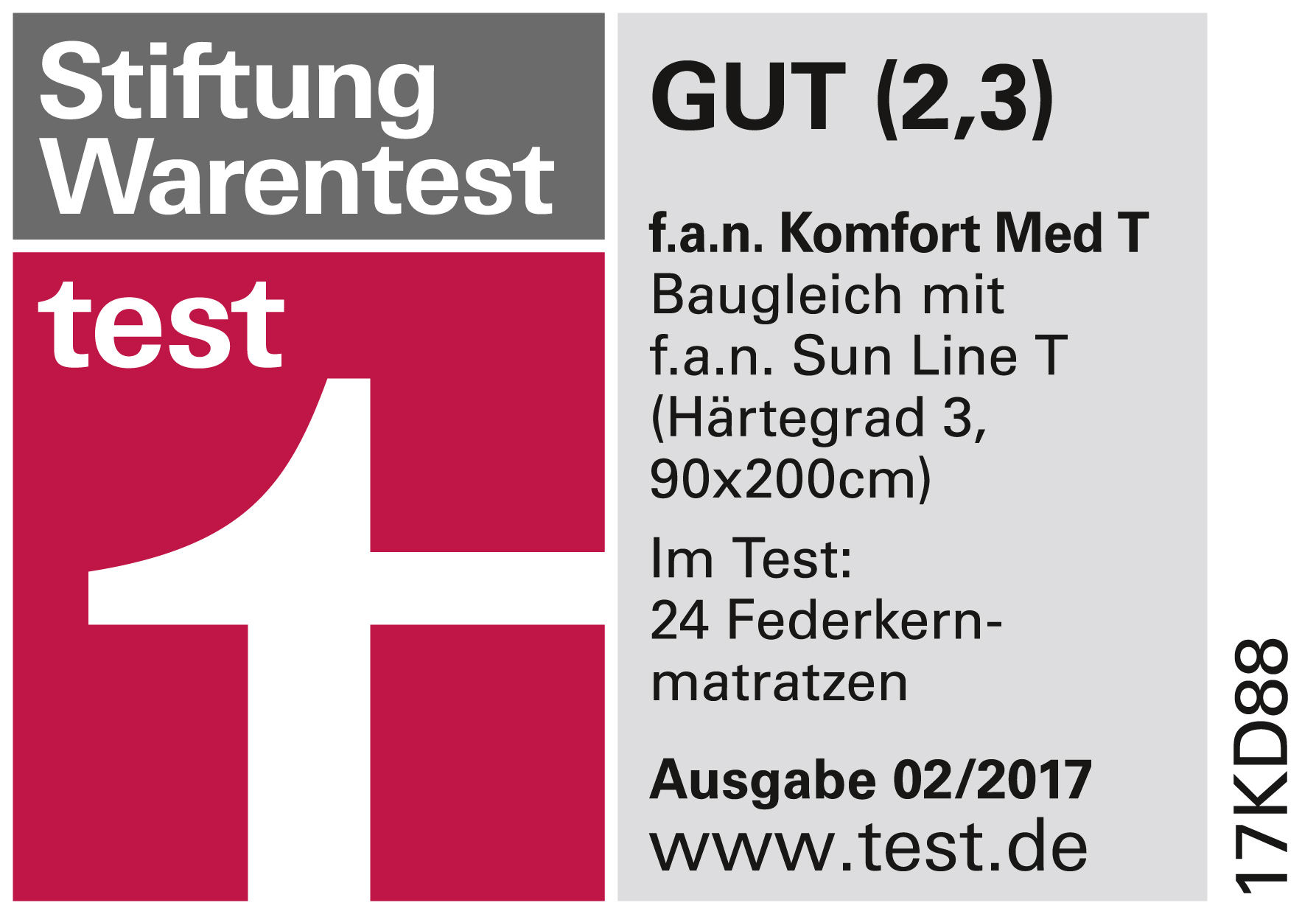 Boxspringbett in A-1014 grau