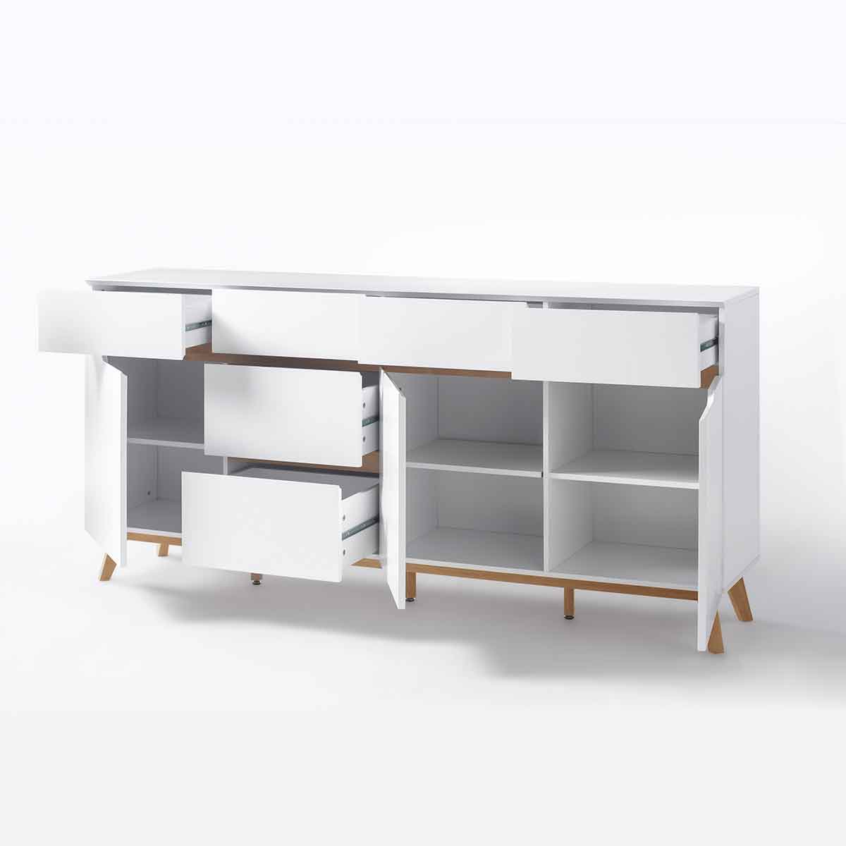 Sideboard in weiß matt, B 193 cm