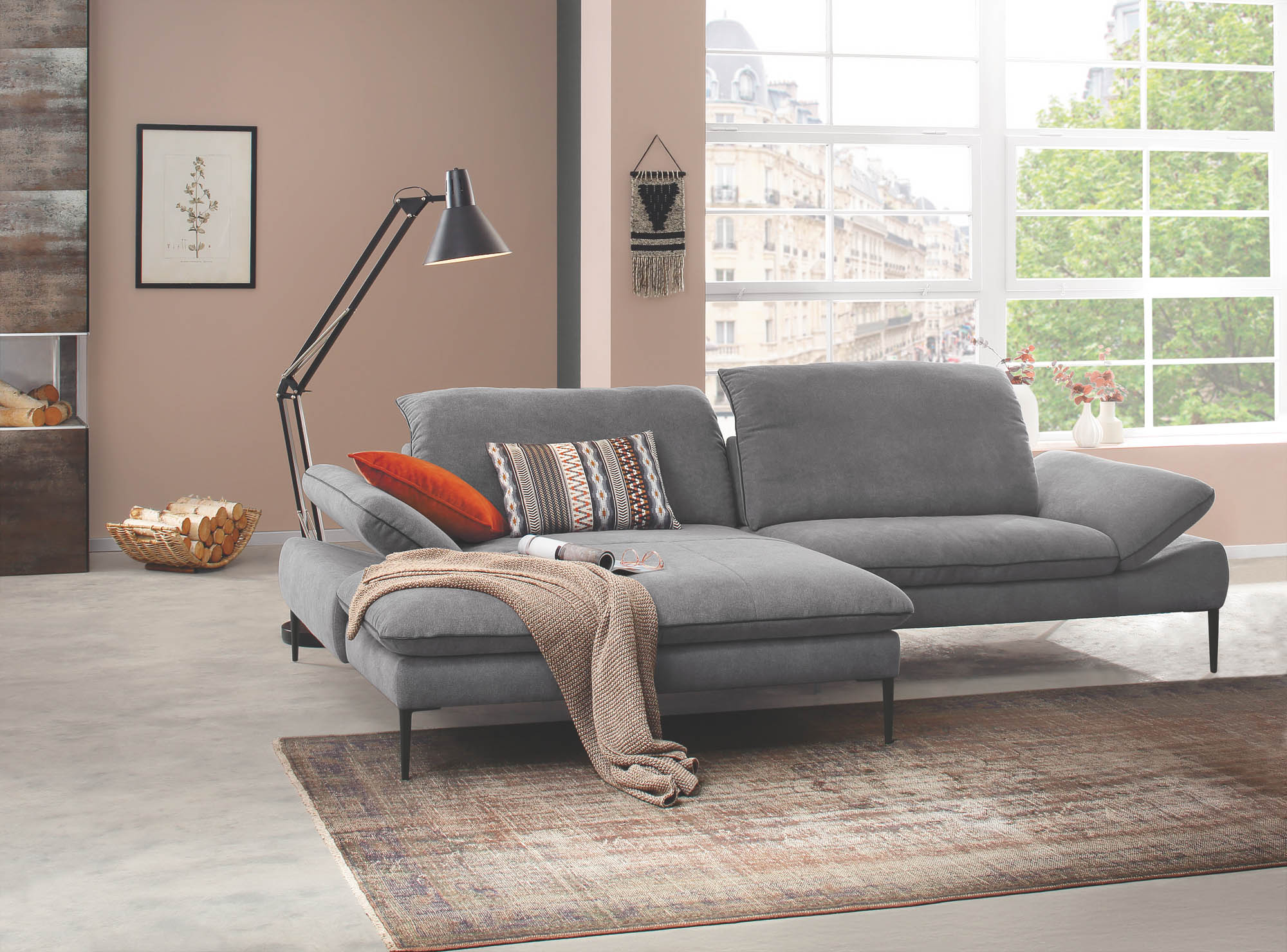 W.Schillig Ecksofa Taoo in grau