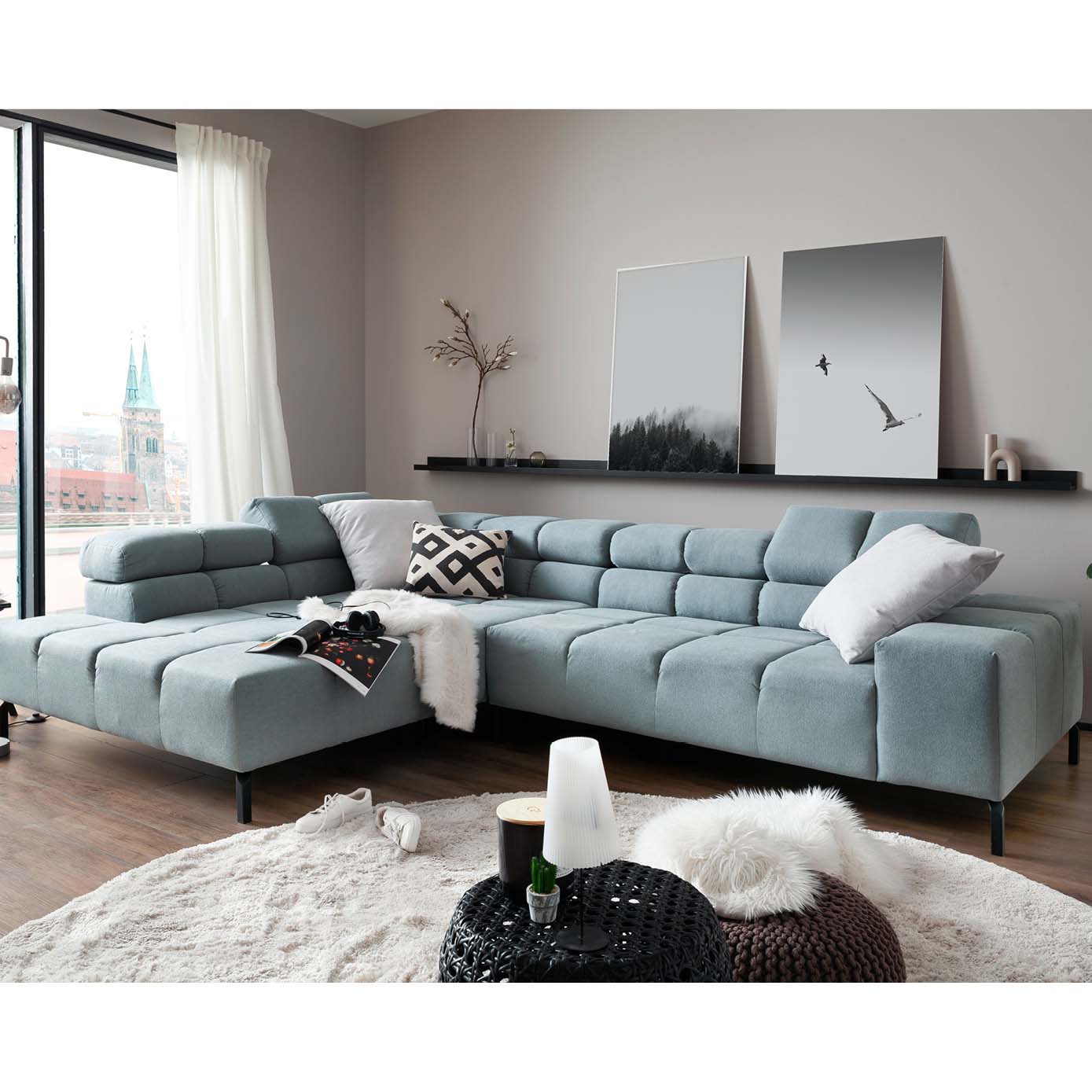Polsterecke in Bezug Stoff mint