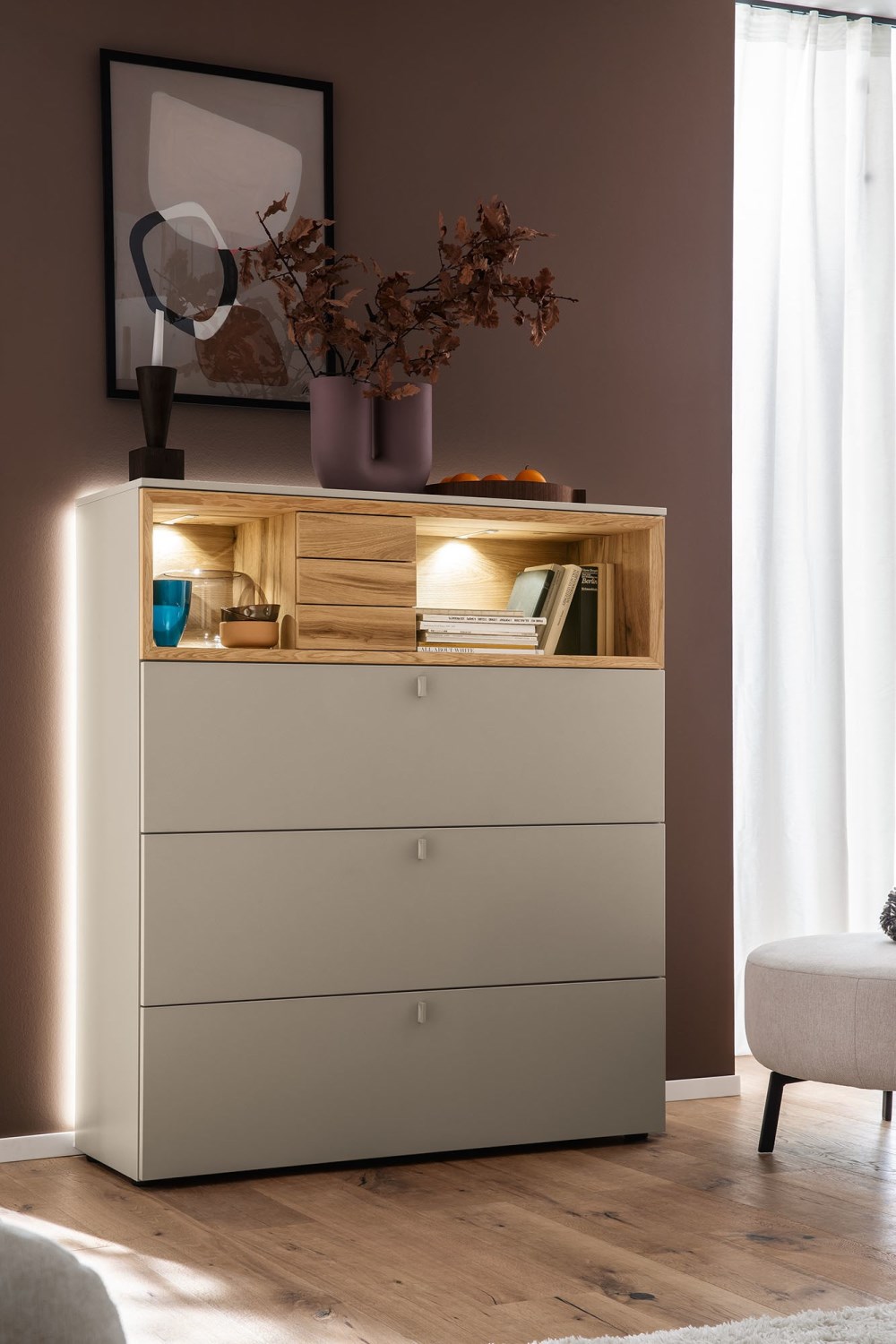 Sideboard Lack Steingrau