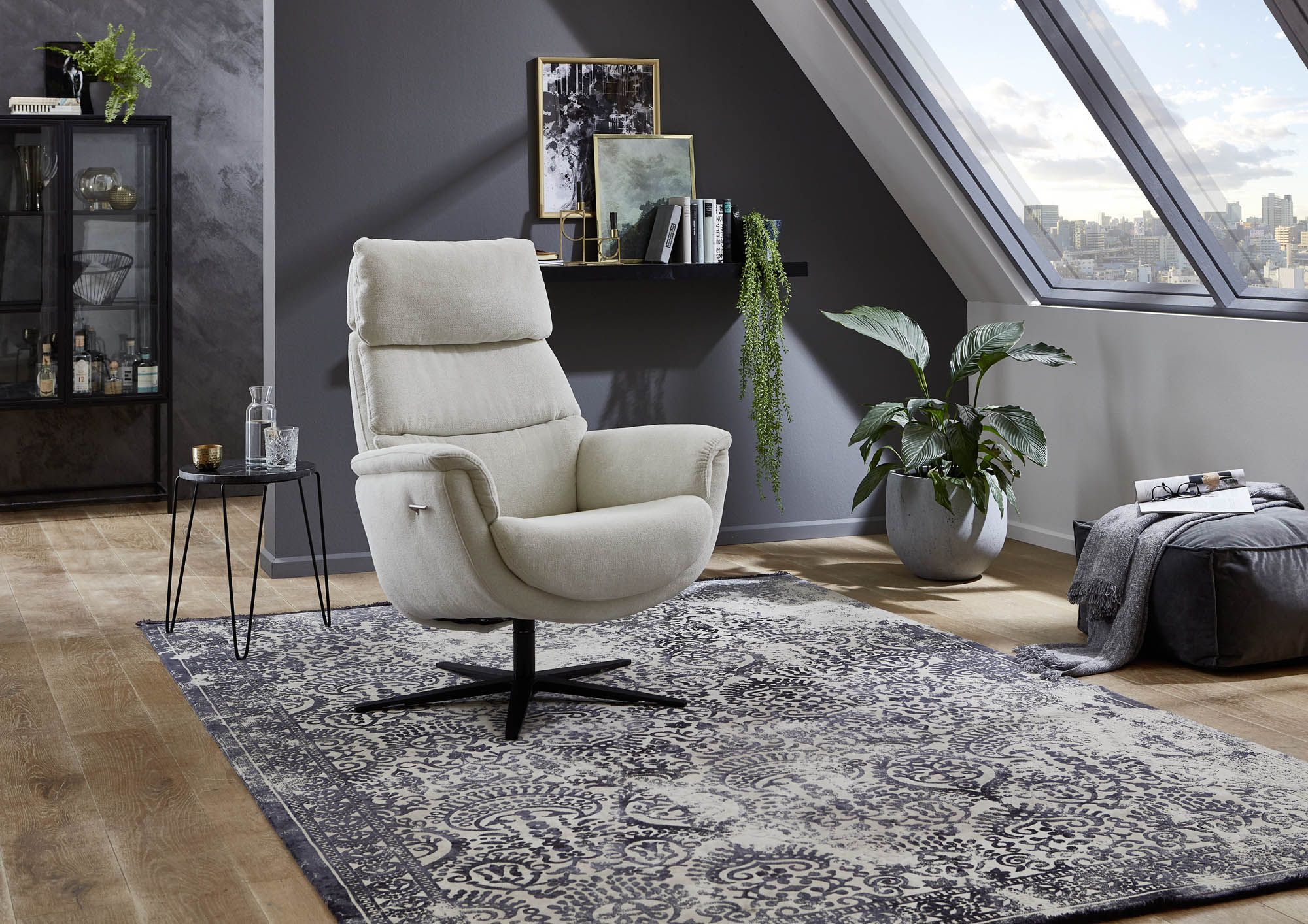Sessel Herb inklusive Hocker