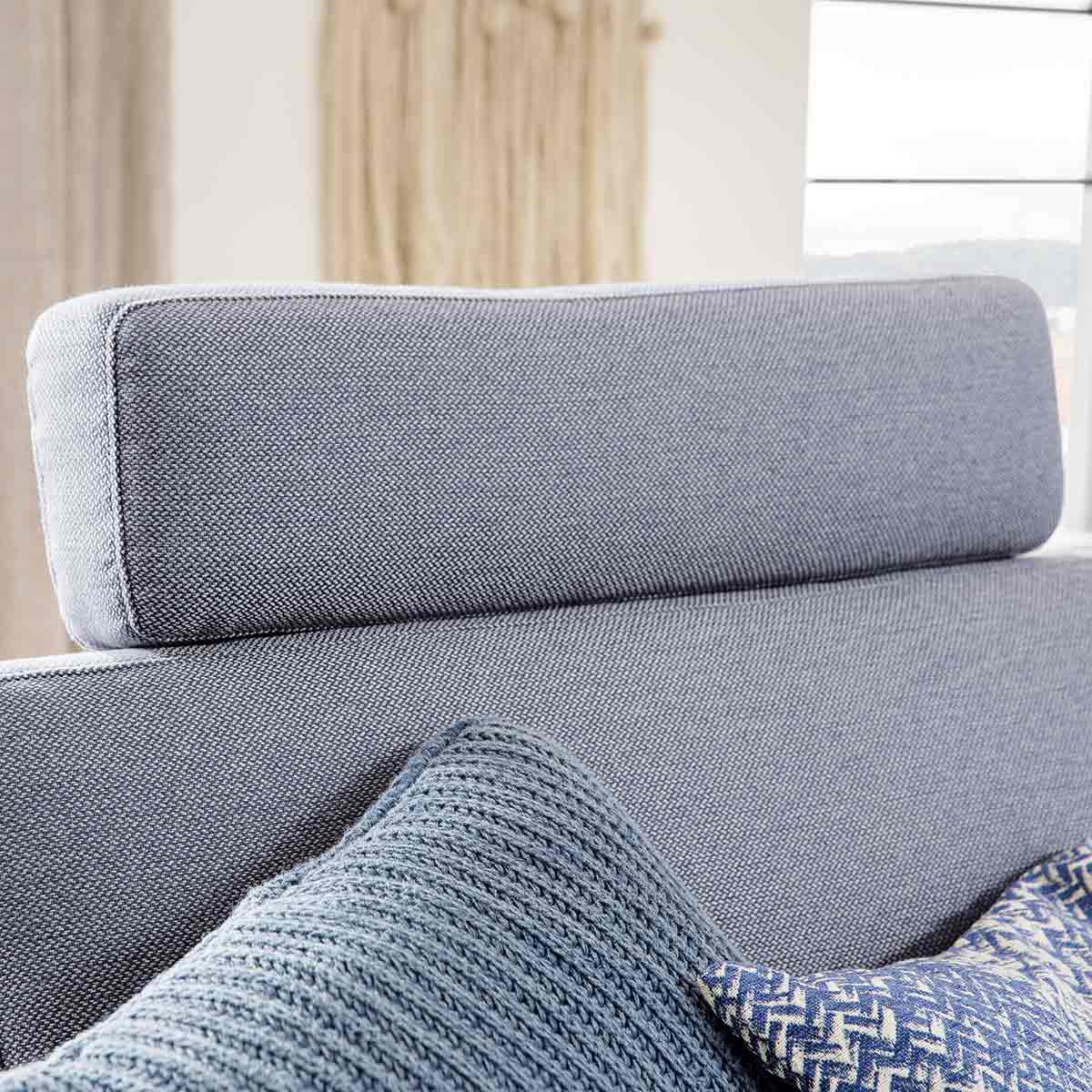 Polsterecke inkl. Kopfstütze light grey