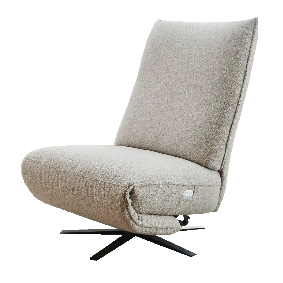 Relaxliege in Stoff beige