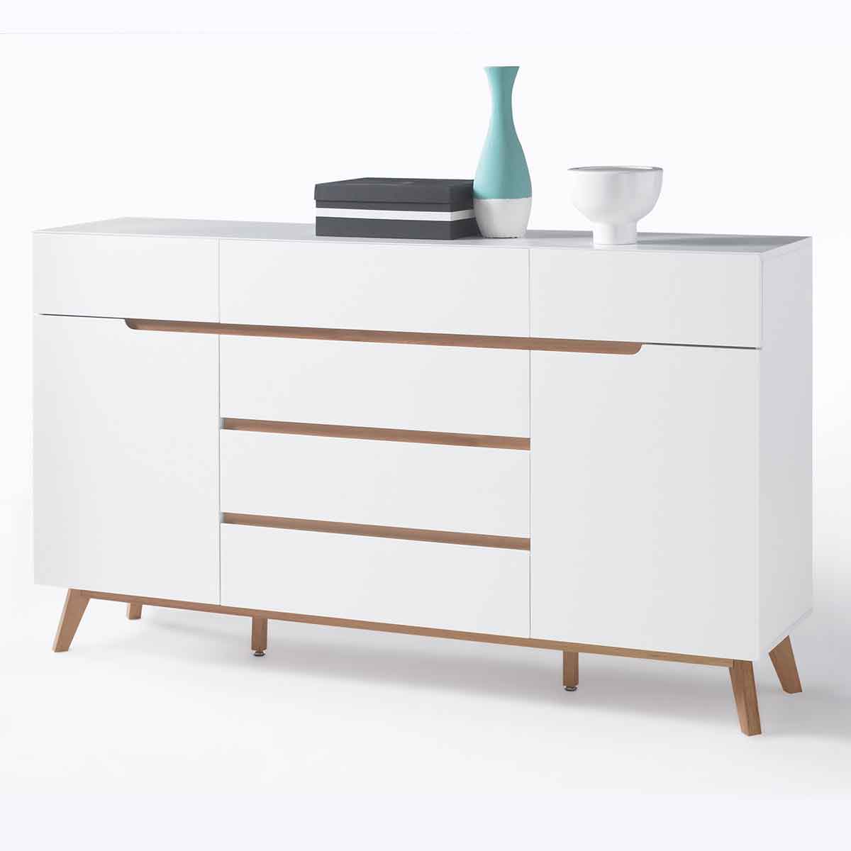 Sideboard in weiß matt, B 169 cm