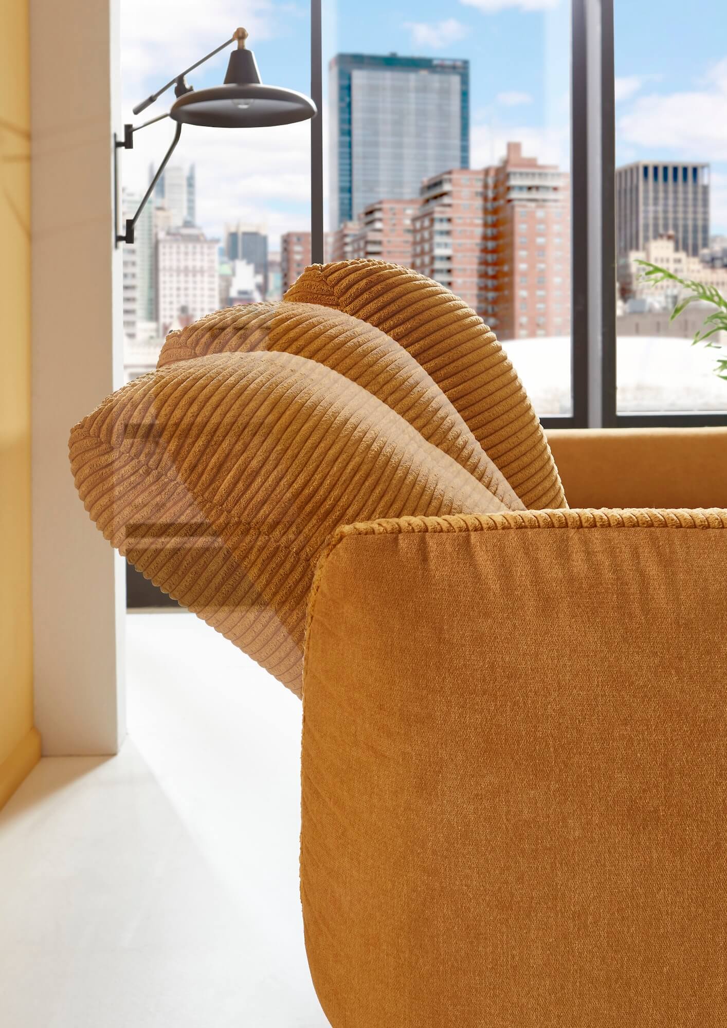 Polsterecke Stoff kurkuma