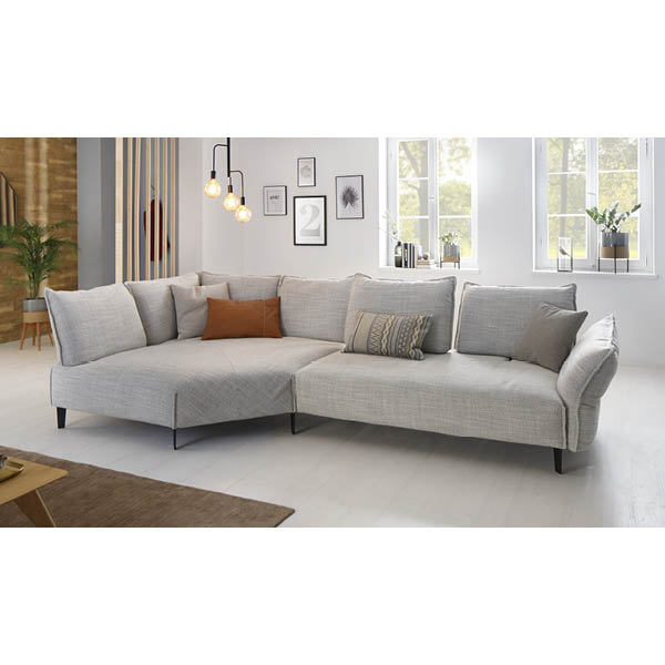 Polsterecke  in Stoff beige