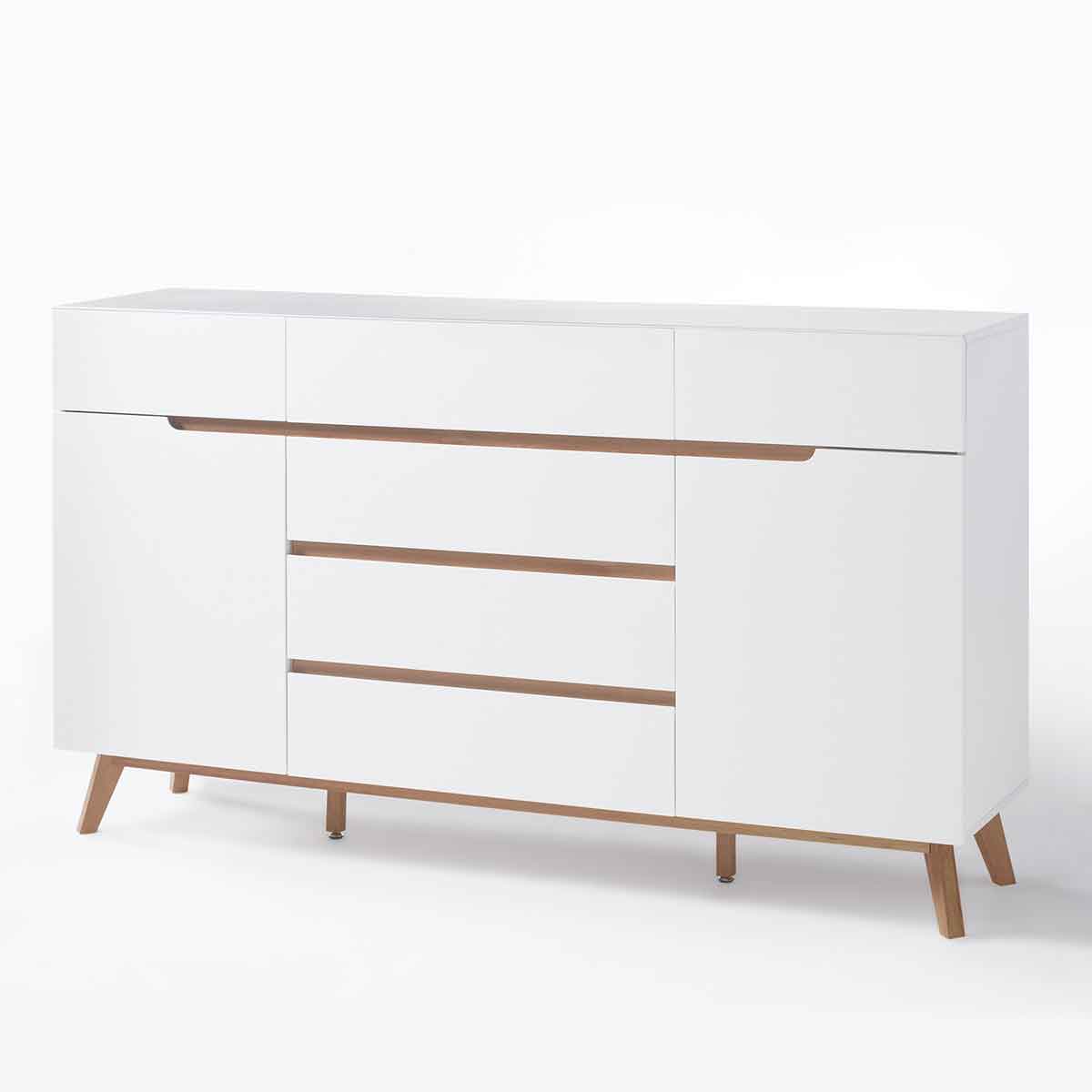 Sideboard in weiß matt, B 169 cm