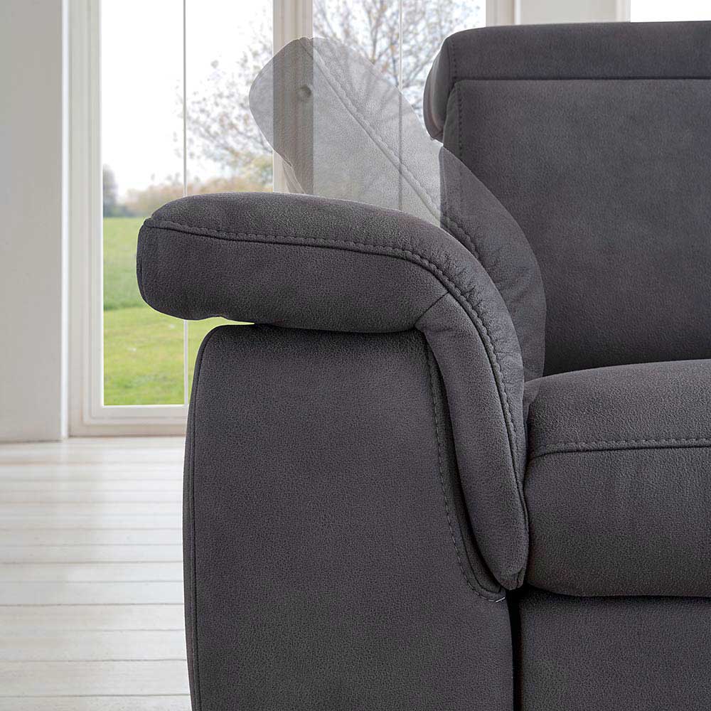 Polsterecke Aspen in Stoff grau