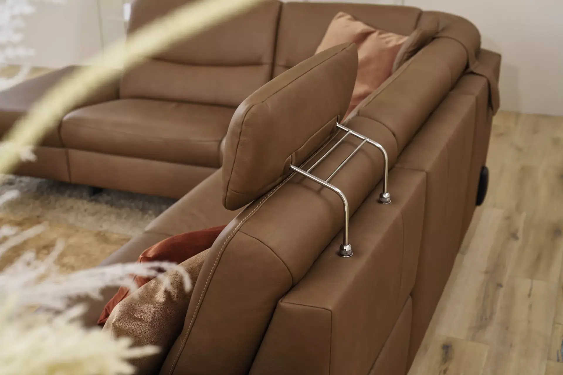 Himolla Polsterecke in Leder braun