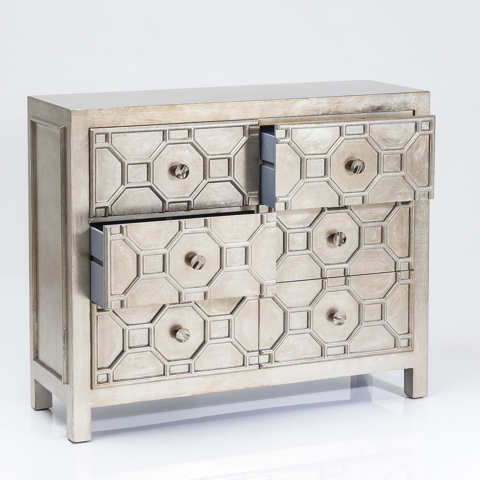 Kommode Alhambra in Metallic-Lackierung von Kare 108x88x38 (HxBxT)