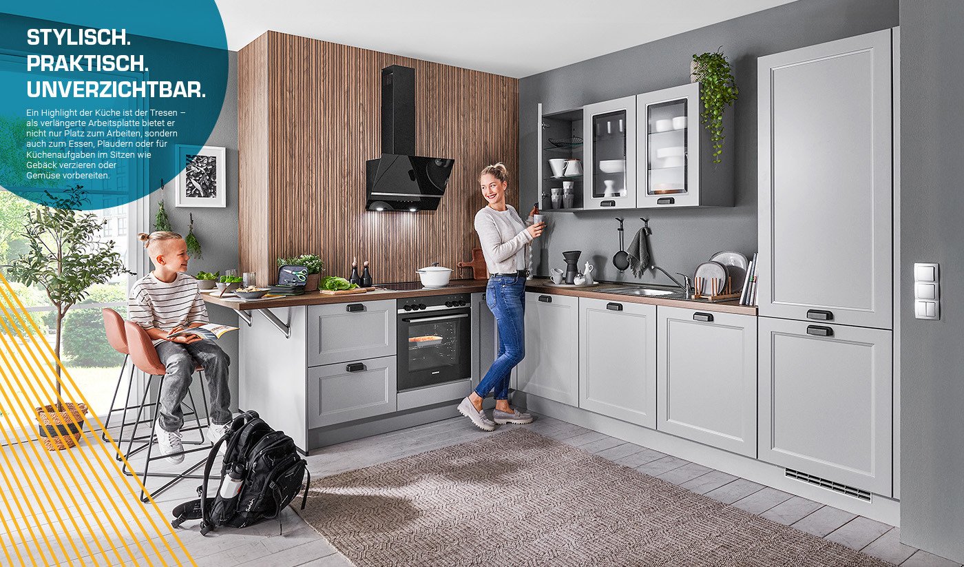 Prisma Santo Landhausküche L-Form