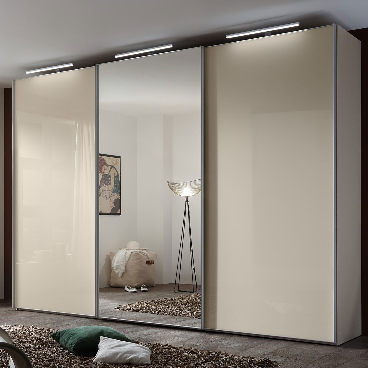 3-türiger Schwebetürenschrank Sonate Rom