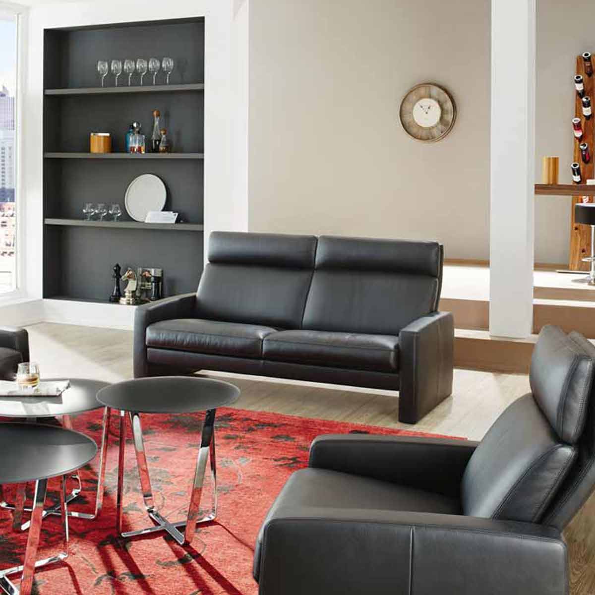 Collection Arosa 2-Sitzer in Leder