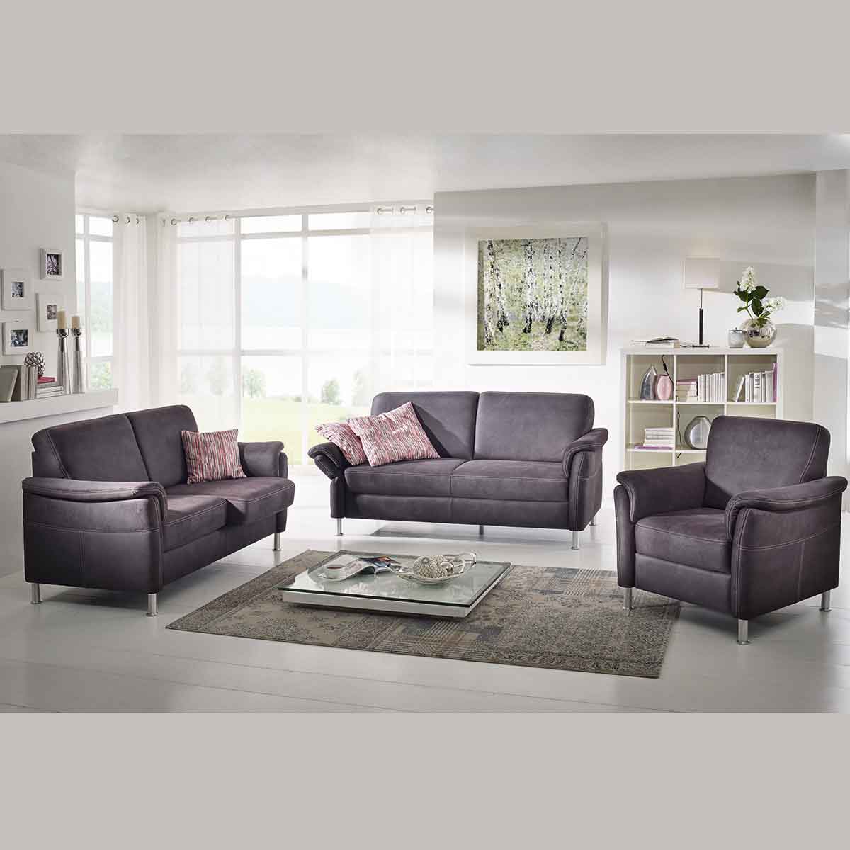 Sessel in Stoff braun