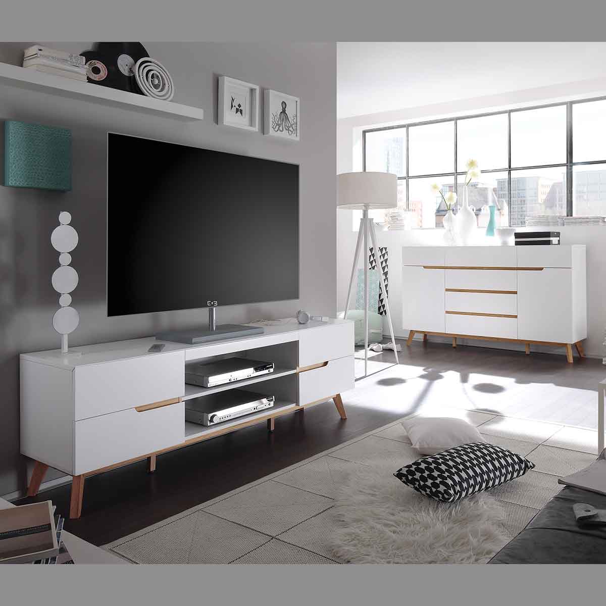 Sideboard in weiß matt, B 169 cm