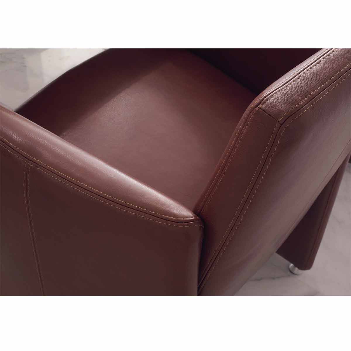 Sessel  Leder braun