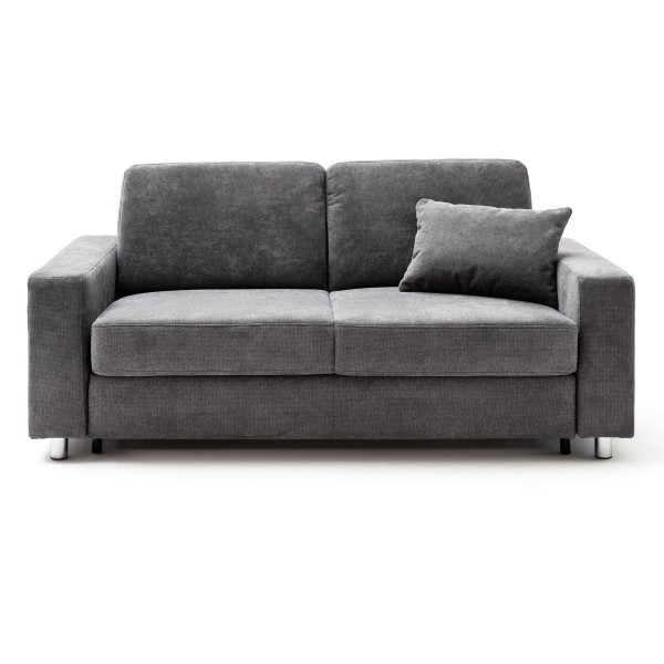 Sofa 2-Sitzer in Stoff grau
