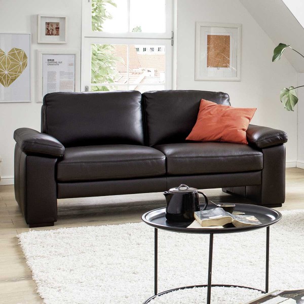 Sofa 2-Sitzer in Leder bruin