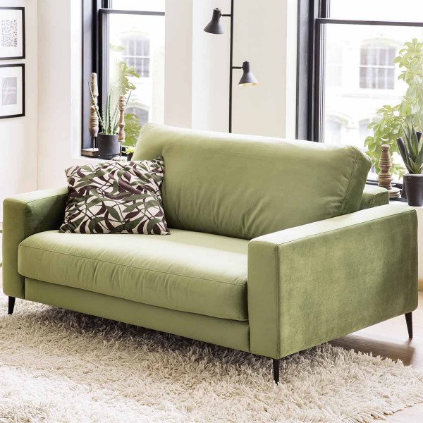 Sofa 1,5-Sitzer in Stoff green