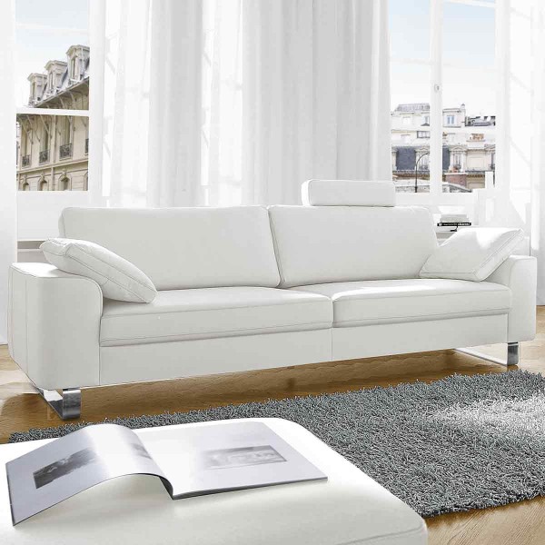 Sofa in Leder weiß