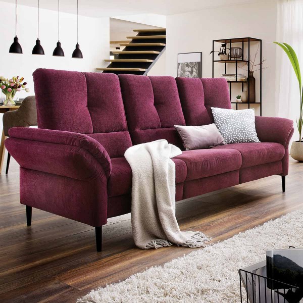 Sofa in Stoff bordeaux